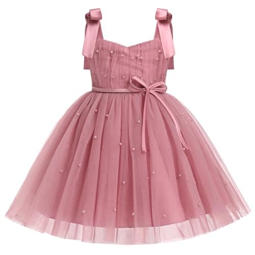 EULIMENE Toddler Girls Tulle Dress Spaghetti Strap Tutu Birthday Princess Pageant Party Dresses 9M-4Y — image 1