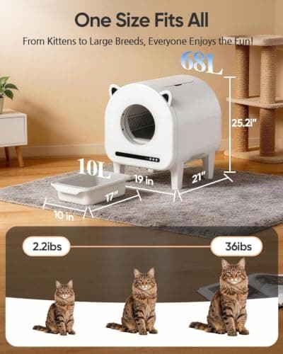 Self Cleaning Litter Box B0HFJPJ16G view 3
