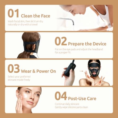 red Light Therapy for face,Ideal for Facial Wrinkles, Acne, and Relaxation of Muscle Tissue; Temporarily Increase Local Blood Circulation. LED Light Therapy Ideal for Home, Work,Travel & Yoga view 3
