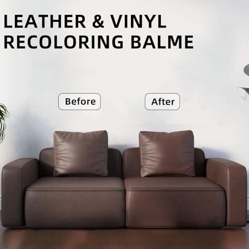 Malydyox Leather Recoloring Balm, 10 oz Leather Color Restorer Conditioner, Leather Color Repair Patch, Leather Restorer for Couches, Leather Color Repair Kits for Furniture, Sofa (Dark Brown) view 4