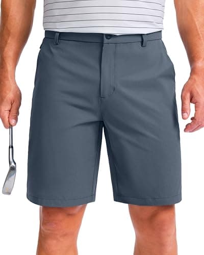 Men's Golf Shorts 7"/ 9"/ 11" Inseam with 5 Pockets Lightweight Stretch Quick Dry Casual Dress Hybrid Short for Men — image 1