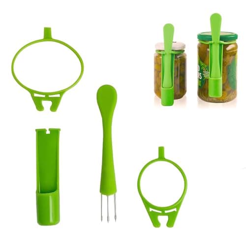 Iosjeude Pickle Fork -2 Pack pickle grabber, olive fork pickle with Rubber Apron for Pickles, Dishwasher Safe, kitchen gadgets pickle gifts pickle forks for the jar pickle holder view 6