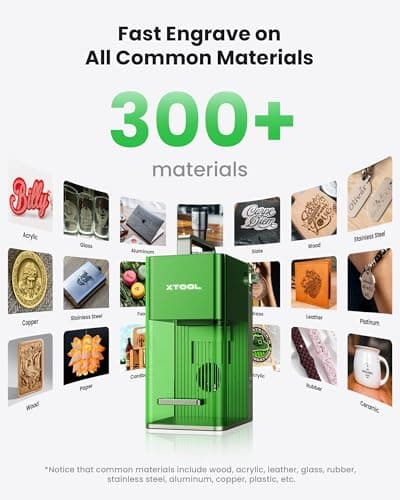 xTool F1 2-in-1 Dual Laser Engraver, Lightning Speed Portable Laser Engraving Machine, HD Laser Engraver for Jewelry, Metal, Wood, Leather view 5