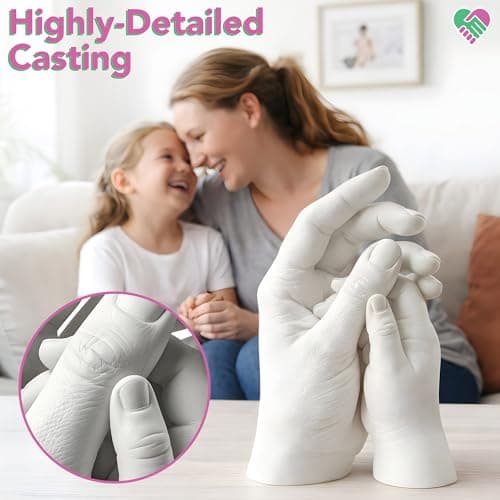 Luna Bean Hand Casting Kit – The Original Hand Mold Kit – Mothers Day Gifts for Mom - Anniversary Engagement Gifts for Women Men Couples Wife Boyfriend Girlfriend Wedding Bridal Shower view 5