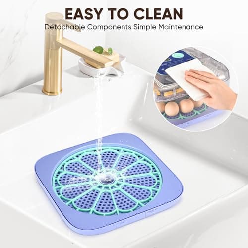 Incubators for Hatching Eggs, 12-24 Egg Digital Incubator with Smart Temperature & Humidity Control, Auto Egg Turner, Egg Candler, Poultry Hatcher for Chicken Eggs, Ducks, Goose, Quail Eggs view 6