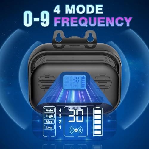 HattyRoom Anti Barking Device - Dog Bark Deterrent Devices with 0-9 Frequency Levels, Outdoor Indoor Dog Bark Deterrent 50FT Rechargeable & Waterproof Anti-Bark Tool for All Types Dog view 2