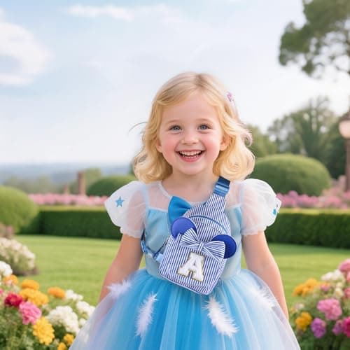 Sling Bag for Girls Kids Gifts for 2 3 4 5 6 Year Old Girl, Blue S view 5
