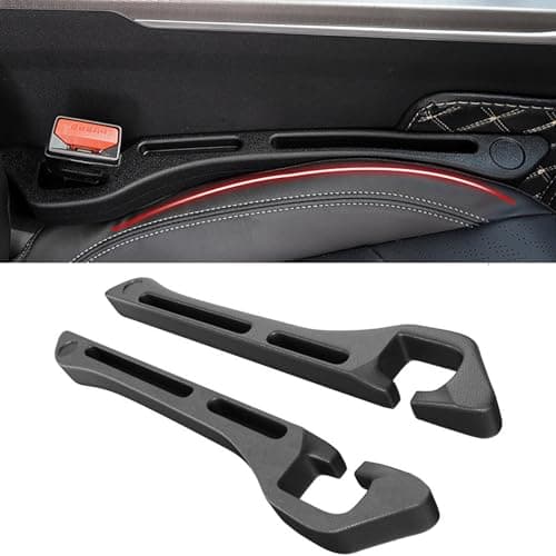 JCL Car Seat Gap Filler 2 Pack, Soft Multifunctional Gap Filler for Car Seat Gap Filler Organizer, Universal Car Gap Seat Filler Fits Car Truck SUV to Fill The Gap Between Seat and Console — image 1