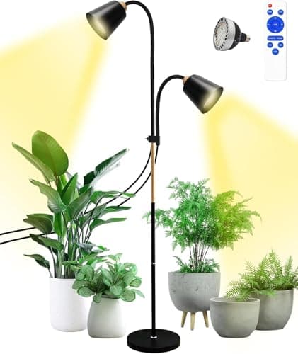 Arikashin Standing Plant Grow Light, LED Growing Light Full Spectrum for Indoor Plants，4/8/12H Timer, 10-Level Brightness,Flow Grow Light for Tall Large Indoor Plants — image 1
