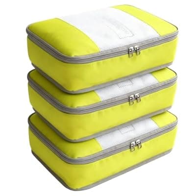 Packing Cubes for 20" Suitcase Travel Luggage Organizers - Travel Organizer Bags Luggage Clothes Accessories Storage Carry on Suitcase Packing Pouches Bag For Men Women Kids 1/2X3PACK