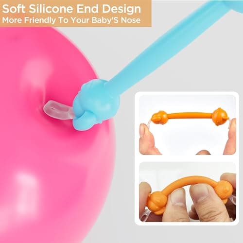 3 in 1 Baby Booger Remover and Baby Ear Cleaner Tool Baby Nose Cleaner with Soft Silicone End Dual Ear Wax and Snot Remover Safe Nasal Picker for Newborns Infants & Toddlers, BPA Free view 3