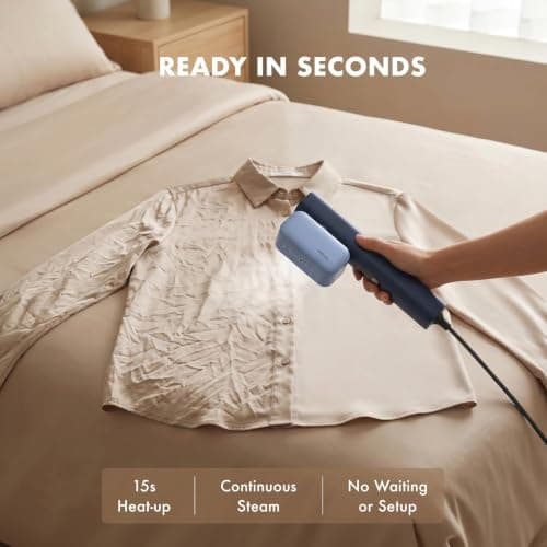 Nesugar G2 Pro Global Travel Steamer for Clothes, Silver Blue view 2
