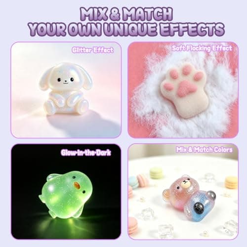 Taba Squishy Making Kit for Kids - DIY Squishy Maker Craft Kit | Make Your Own Squishy Kit - Squishies Craft Kits and Christmas Birthday Gifts for Girls 6 7 8 9 10 11 12 Year Old view 3
