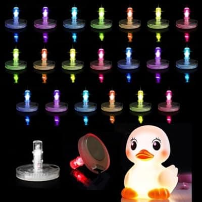 Light Up Rubber Duck Plug, 16 Colors Changing LED Interior Car Light for Jeep Dashboard Universal Fit for Most Vehicles (Excluding Rubber Duck) (20)