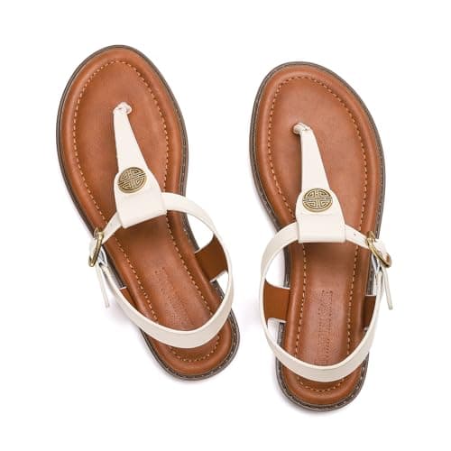 Stratuxx Kaze Womens Flat Dress Shoes Fashion Soft Comfort Sandals For Women Dressy Ladies Slides Open Toe Sandals Wide Flats T Strap Thong Flip Flops view 5