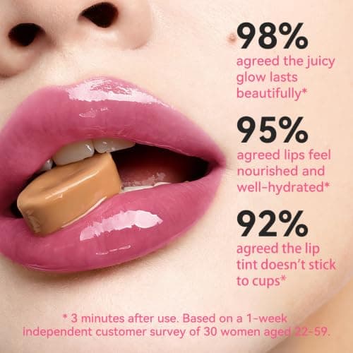 FOCALLURE Lip Stain - Transfer Proof Gloss, Long Lasting Tint, PK04 view 5