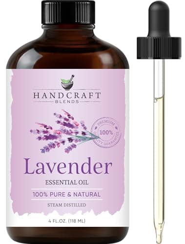 Handcraft Blends Lavender Essential Oil – Huge 4 Fl Oz – 100% Pure and Natural – Premium Grade Essential Oil for Diffuser and Aromatherapy, Skin, Massage, Candle and Soap Making Fragrance — image 1