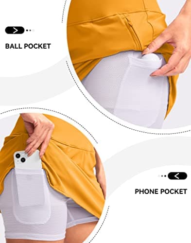 G Gradual Golf Skirts for Women Zipper Pockets High Waisted Skorts for Woman Tennis Athletic Workout Casual Summer view 4