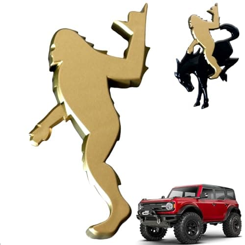 Add-A-Sasquatch Emblem for Bronco – 3" x 4" Overlay Decal – Easy Install, Industrial Strength 3M Tape – Fun Off-Road Customization & Personality Upgrade (Bronze Metallic,Loose) — image 1