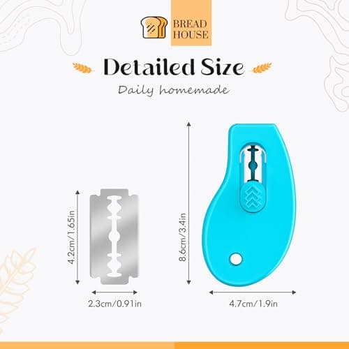 KacNacPro Bread Lame Sourdough Scoring Tool, Extractable & Magnetic Bread Scoring Tool, Bread Scoring Knife for Sourdough Bread Baking, Bread Scorer Tool with 5 Replaceable Razor Blades view 2