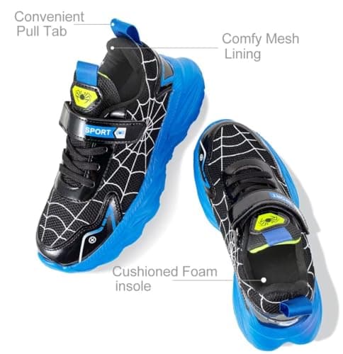 Maibloln Little/Big Kids Boys Girls Sneakers Lightweight Running Tennis Shoes Breathable Sport Athletic Walking Non-Slip Outdoor Training Shoes view 4