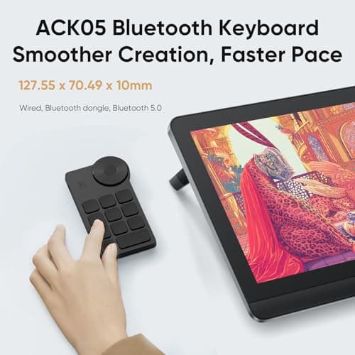 XPPen 4K UHD Artist Pro 19 Gen2 Drawing Tablet with Screen, 156% sRGB Graphic Tablet with 1.07 Billion Colors Anti-Glare Drawing Monitor with Dual 16384 Pen Pressure Stylus, Mini Keydial, 18.4" view 6