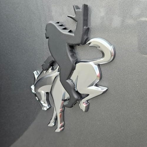 Add-A-Sasquatch Emblem for Bronco, 3x4 Inch, Off-Road Decal with 3M Adhesive, Custom Vehicle Accessory (Black Metallic2) view 2