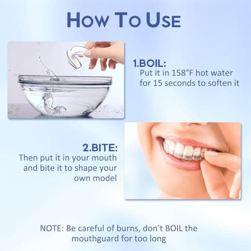 Mouth Guard for Grinding Teeth at Night, Night Guards for Teeth Grinding, Mouthguards for Grinding of Teeth, Night Mouth Guards for Teeth Grinding, Reusable Teeth Grinding Mouth Guard 4 Pack/Two Size view 5