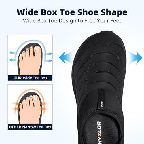 THYXLOR Non Slip Work Shoes for Men Wide Width Slip-On Work Walking Sneakers Black Lightweight Waterproof for Restaurant Kitchen Chefs Food Service view 2