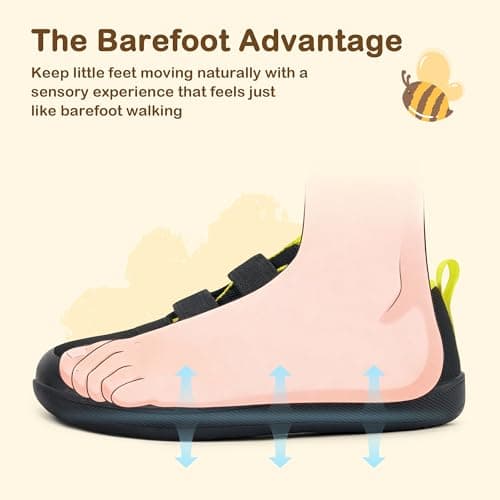 Stelle Toddler Wide Toe Box Barefoot Shoes Kids Sneakers for Boys Girls Zero Drop Minimalist Breathable Lightweight Non Slip Walking Running Shoes view 4