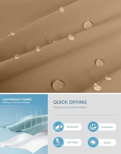 Pudolla Mens Athletic Running Shorts Quick Dry Workout Shorts Lightweight Gym Shorts Casual Shorts(Dark Khaki L9_M) view 5