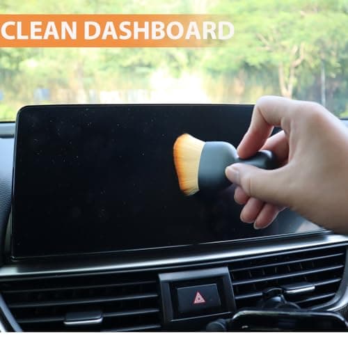 2PCS Car Interior Detailing Brush Soft Bristle Detail Brushes,Dash Duster Cleaning Brush,Car Accessories for Women,Interior Cleaning Tool for Automotive,Truck,SUV,RV view 4