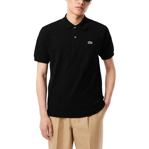 Lacoste Men's Classic Fit L.12.12 Original Piqué Polo Shirt, Black, Medium