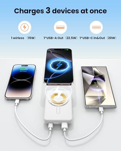 for MagSafe Power Bank 12000mAh, Magnetic Portable Charger view 6