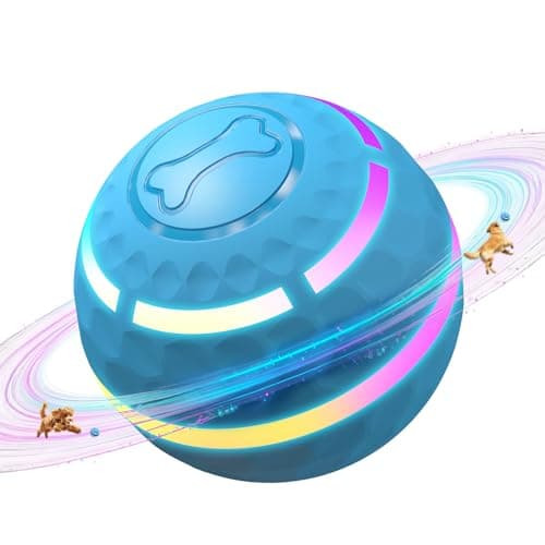 Apasiri Interactive Dog Toys: Automatic Moving Dog Balls with LED Lights, Puppy Toy to Keep Them Busy, Shaky Dog Ball for Small,Medium,Large Dogs, Dog Toys for Aggressive Chewers,Rechargeable - (Blue) — image 1