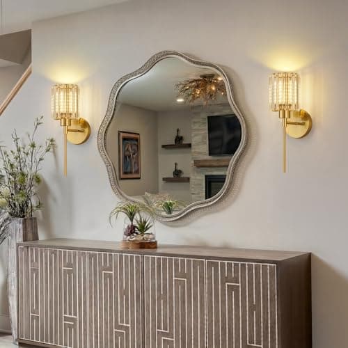 Crystal Battery Operated Wall Sconces, Brushed Gold Rechargeable Wireless Wall Sconce Lights with Dimmable Bulbs and Remote, 12 Colors and 3CCT Dimmable Crystal Lamps for Living Bedroom, 3000~6000K view 6