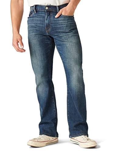 Lucky Brand Men's Easy Rider Bootcut Coolmax Stretch Jean, BRIGDEN, 32 x 32