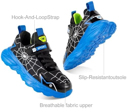 Maibloln Little/Big Kids Boys Girls Sneakers Lightweight Running Tennis Shoes Breathable Sport Athletic Walking Non-Slip Outdoor Training Shoes view 3