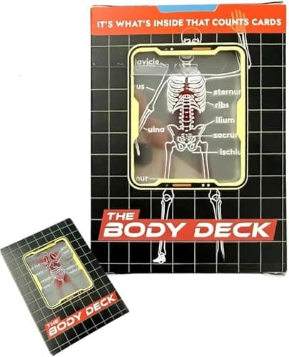 Web Launcher String Shooters Body Deck Transparent Anatomy Playing Cards, Educational 3D Skeletal Design, Interactive Learning Tool for Medical Students and Enthusiasts (1 Pcs) — image 1