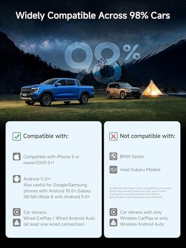 Magic AI Box Wireless CarPlay and Android Auto Adapter, 4GB+32GB, Black | Wireless Connectivity, AI-Powered, Dual-WiFi, Plug-and-Play, Universal Compatibility, Compact Design view 5