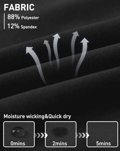 RIKUAOU Men’s Compression Pants Running Leggings Athletic Base Layer Workout Tights with Pockets for Sports Basketball view 6