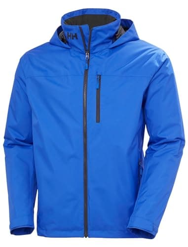 Helly-Hansen Crew Hooded Midlayer 2.0 Waterproof Jackets for Men with Insulated Windproof Sailing Fabric and Packable Hood, 543 Cobalt 2.0 - XL