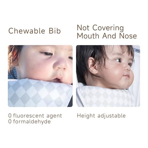 HBR Baby Carrier with Hip Seat, Air-Padded Shoulder Straps – All Day Comfort, 6-in-1 Ergonomic Baby Carrier for Newborn to Toddler, Forward-Facing, Hands-Free, Adjustable Up to 45 lbs, 47 in, Black view 6