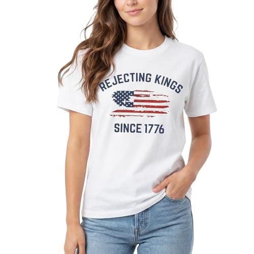 American Shirts for Women 1776 Shirt 250 Anniversary USA Top 4th of July Patriotic T-Shirt America Flag Graphic Tee — image 1