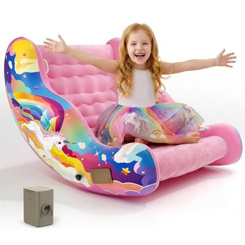 Sensory Chair for Kids with Autism – Toddler Rocking Chair for Sensory Seeking, ADHD & Calming – Autism Sensory Products for Deep Pressure Therapy in Sensory Room, Birthday Gifts for Boys Girls