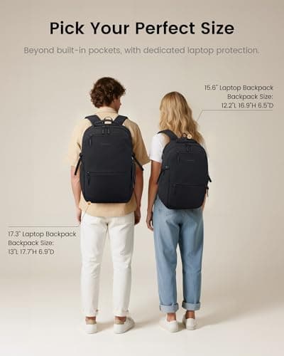 LOVEVOOK Laptop Backpack for Women Men with Giant Tumbler Holder - 15.6Inch Work Computer Travel Backpack with Laptop Compartment, Water Resistant, Cute Commuter College Teacher Nurse Purse Bag,Black view 6