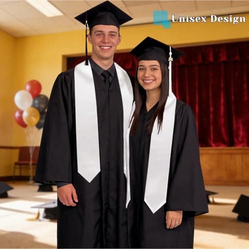 Oeyliz Graduation Stole Class of 2026 Stoles for Graduation 2026 Unisex Adults Blank Graduations Stole 72 Inch view 4