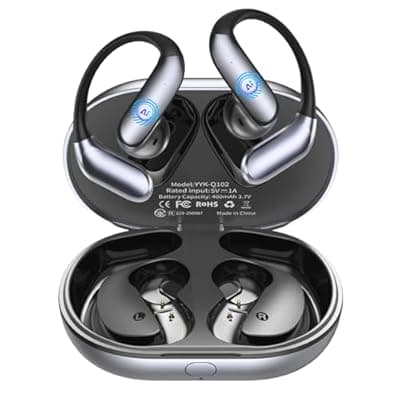 GNZUQ Translation Earbuds, Ai Translation Earbuds Real Time, Translation Earbuds with 174 Languages & 90H Playtime, Bluetooth 6.1, Clear Mic, Wireless Earbuds for Business, Travel & Meetings