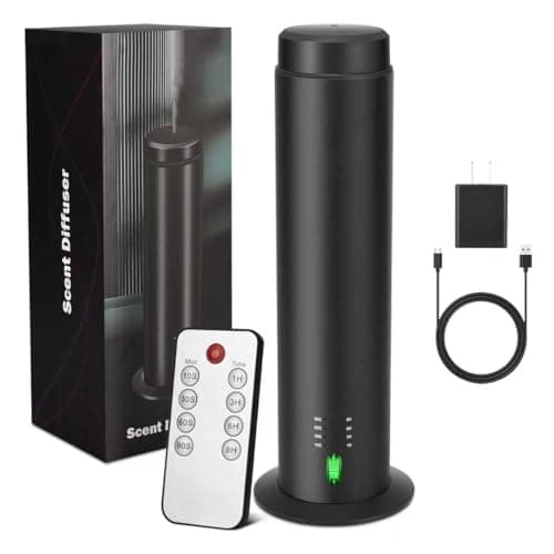 SHXMZS Waterless Scent Essential Oil Diffuser for Hotel,Whole House,Large Room, Office，Home，200ML Large Capacity, Covering 1500 Square feet (Black-A)