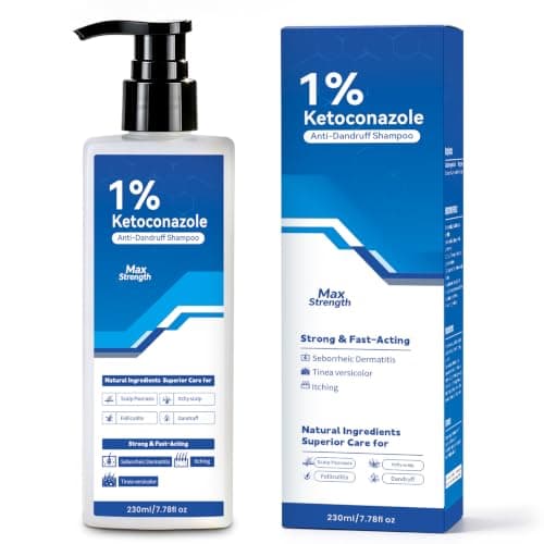 1% Ketoconazole Anti-Dandruff Shampoo for Flaking & Itchy Scalp, 7.78Fl Oz | Deep Cleansing Care, Targets the Root Cause of Dandruff, Suitable for Men & Women — image 1